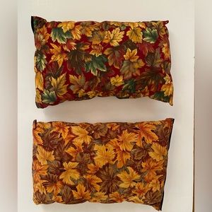 Autumn Orange Leaves Throw Pillow 15x 8 Inch Decorative Pillows - set of 2